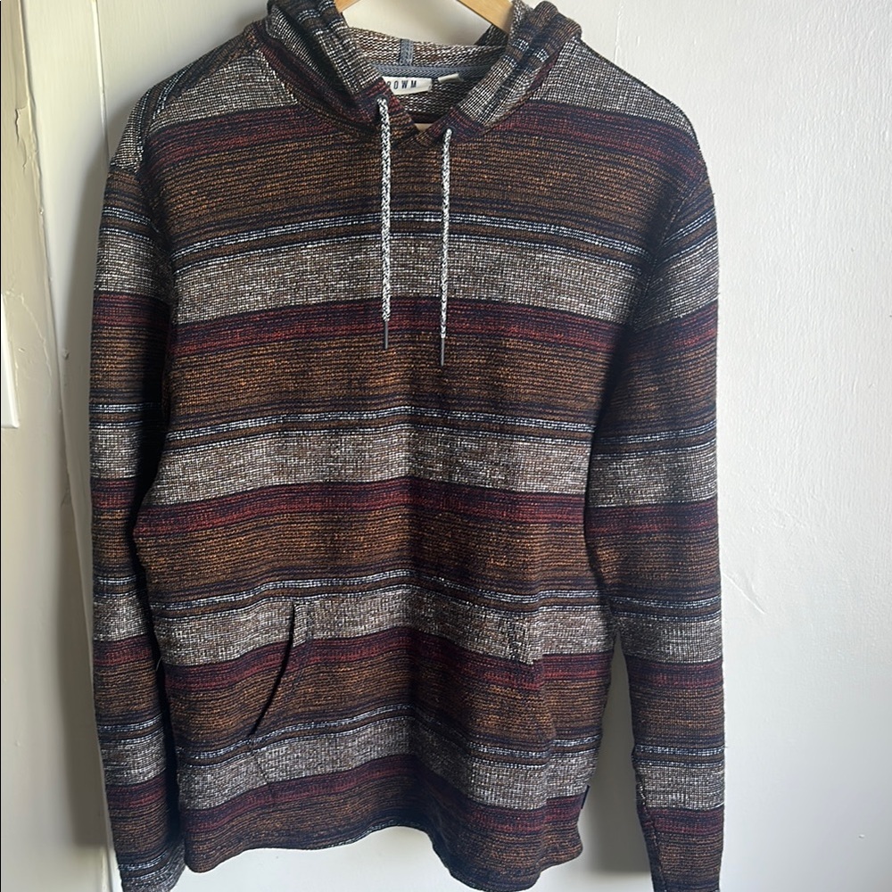 Striped Brown and Gray Men's Sweater